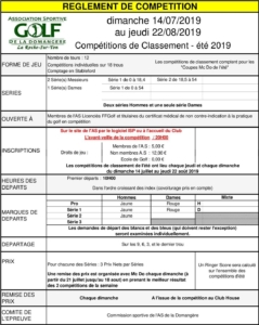 CHAMPIONNAT ÉTÉ TOUR 8 @ Golf de la Domangère | Nesmy | Pays de la Loire | France