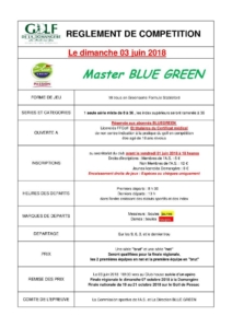 MASTER BLUE GREEN @ Golf de la Domangère | Nesmy | Pays de la Loire | France