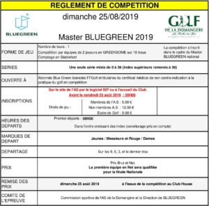 MASTER BLUEGREEN @ Golf de la Domangère | Nesmy | Pays de la Loire | France