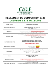 CHAMPIONNAT ÉTÉ TOUR 7 @ Golf de la Domangère | Nesmy | Pays de la Loire | France