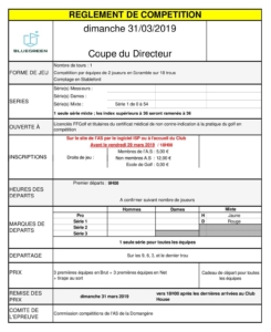 COUPE du DIRECTEUR @ Golf de la Domangère | Nesmy | Pays de la Loire | France