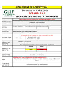 TROPHEE Des Amis de la DOM @ Golf de la Domangere