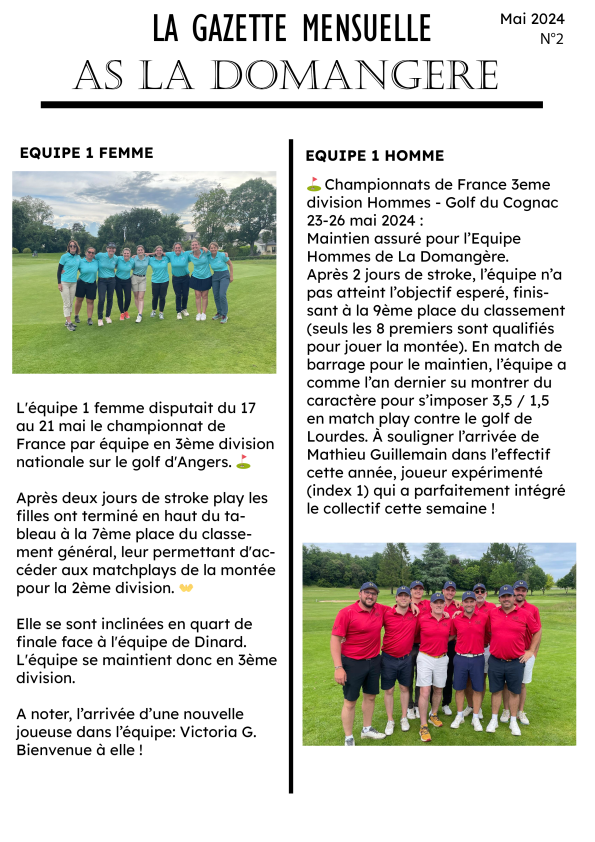 Gazette Mai 1